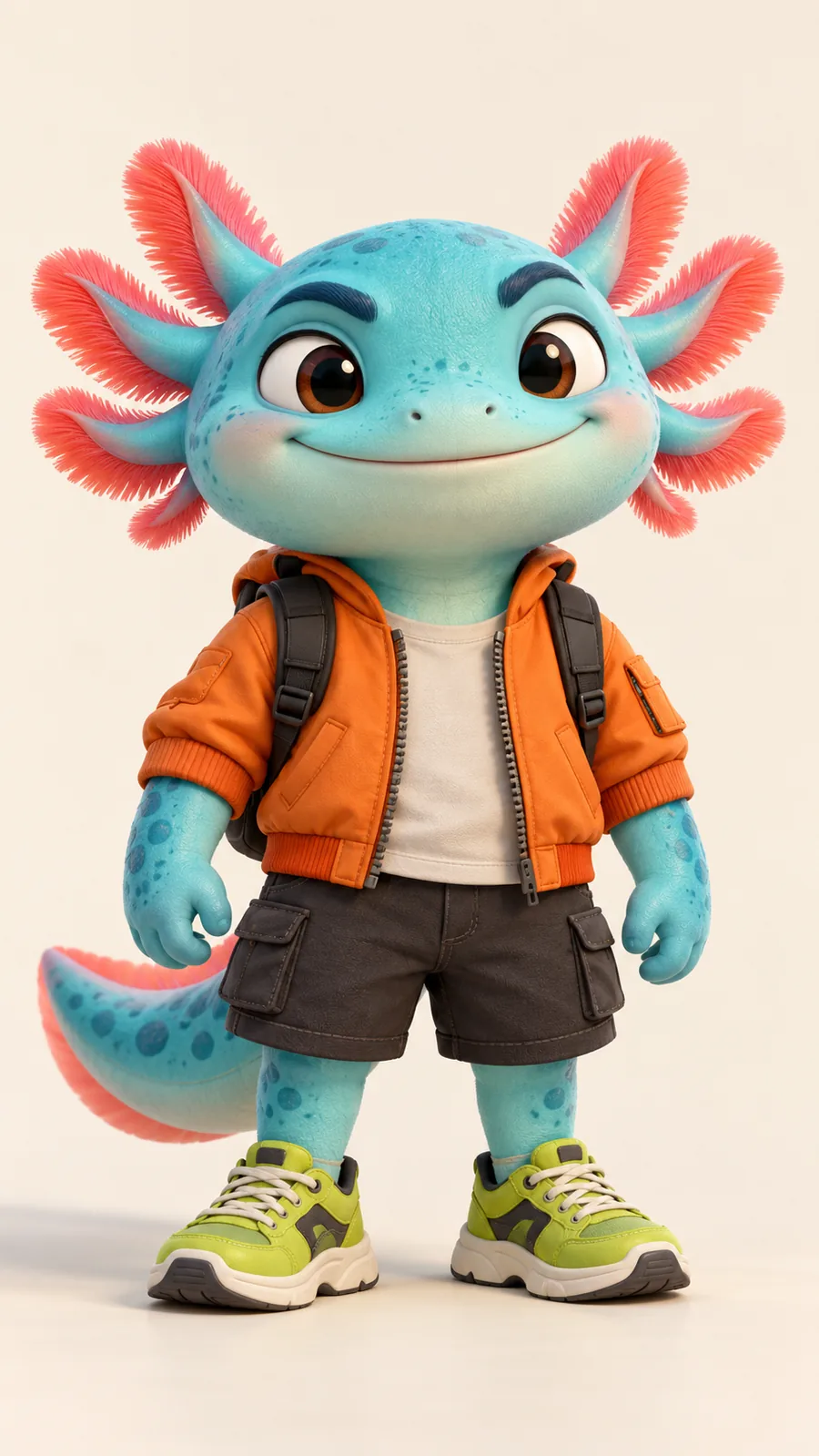 Blue 3D cartoon rider input